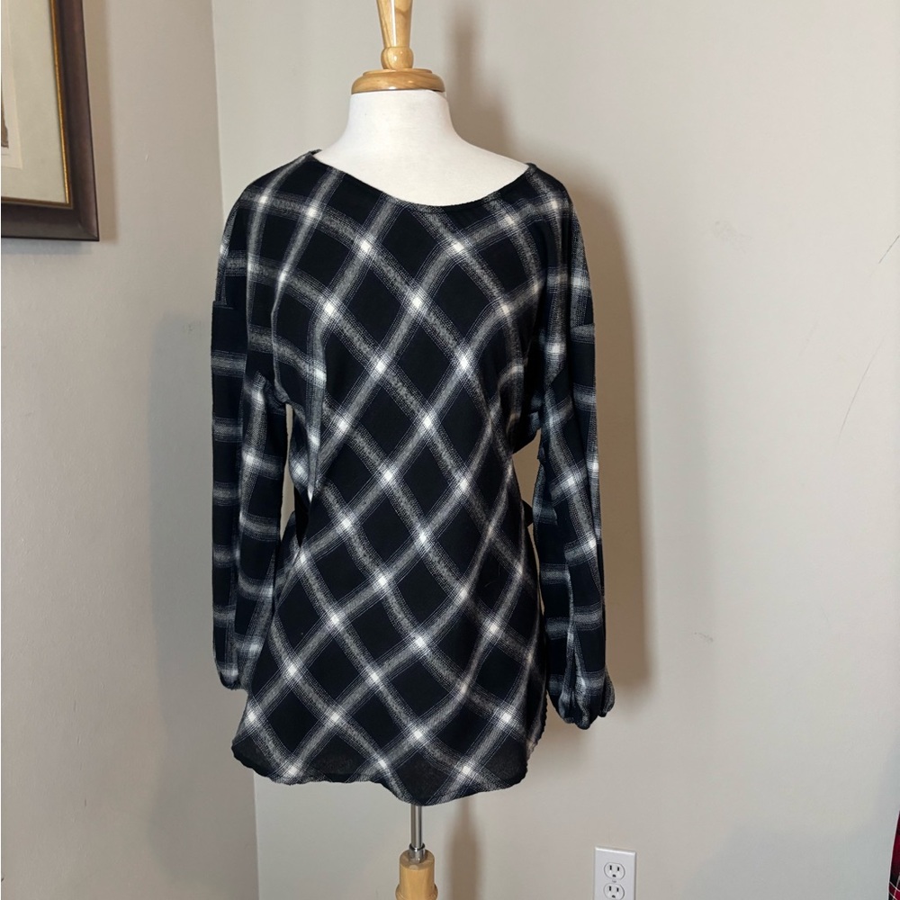 Flannel tunic